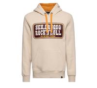 King Kerosin Herren Hoodie Kapuzensweater Kapuzenpullover Kängurutasche Langarm Motorrad Vintage Retro Rebel Rock'n'roll Prints Sex, Drugs & Rock 'N' Roll