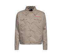 King Kerosin Herren Jacke · Workwear · Leichte Übergangsjacke · Worker Style · Leicht · Robust · Kurz · Geschnitten · Vintage · Heritage · Retro · 50s · Oldschool · Comic Artwork · Motor Garage