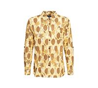King Kerosin Herren Langarm Hemd Hawaii Hemd Tahiti Hawaii Allover Print Tiki Stil Vintage Retro Bio-Baumwolle Organic Cotton Tahiti