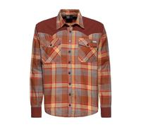 King Kerosin Herren Langarmhemd · Western · Flanellhemd · Karohemd · Kariert · Brusttaschen · Passe · Retro · Vintage · Cowboy · 50s · Langarm ·