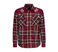King Kerosin Herren Langarmhemd XL