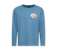 King Kerosin Herren Longsleeve California Langarmshirt 50S Regular Fit Front-Print Retro Vintage College Raglan California Motor State