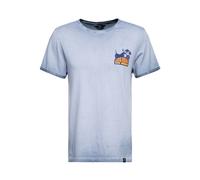 King Kerosin Oil Wash T-Shirt KKU21024 Hellblau-S