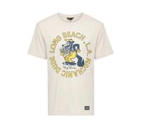 King Kerosin Herren Print T-Shirt Mit Großem Printmotiv Mechanic Dude
