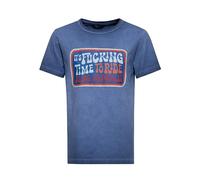 King Kerosin Herren Print T-Shirt Mit Statement Druck It's Fucking Time to Ride