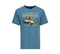 King Kerosin Herren Print T-Shirt Pick Up Service himmelblau 4XL