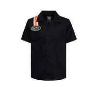 King Kerosin Herren Racing Hemd Kurzarm Vintage Retro 50S 1950S Kustom Kulture Bakersfield California Oldtimer Cars V8 Race Kustom Kulture