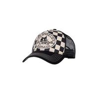 King Kerosin Herren Retro Trucker Cap Mit Dragster Stickerei - Mit Netzrücken, Gebogenem Schirm & Motorsport Statement - Atmungsaktiv Los Angeles Supply Co