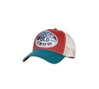 King Kerosin Herren Retro Trucker Cap Mit Mesh · Statement Snapback Im Vintage Design Mit Frontstickerei & Gebogenem Schild · Verstellbare Workwear Kappe Tough Old Crow