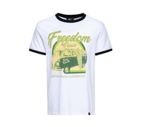 King Kerosin Herren Ringer T-Shirt Freedom and Peace M