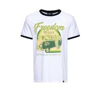 King Kerosin Herren Ringer T-Shirt Freedom and Peace 2XL