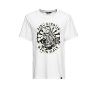 King Kerosin Herren T-Shirt | Man In Black | Fuck You | Rockabilly | 50S | Vintage Man In Black