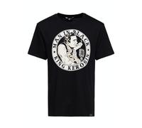 King Kerosin Herren T-Shirt Man in Black schwarz S