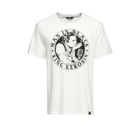 KING KEROSIN Print-Shirt mit Frontprint Man In Black, weiß, XXL weiß