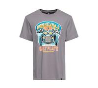 King Kerosin Herren T-Shirt Print Shirt Kurzarm Rundhals Regular Fit Hot Rod Rat Rod Bonneville Salt Flats Vintage V8 Retro Us 50S 60S Rockabi Bonneville Salt Flats