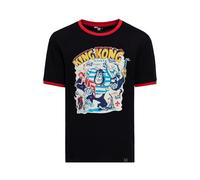 King Kerosin T-Shirt Vintage Ringer "Paris" KKU41056 Black-XL