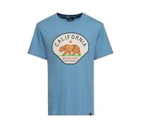 King Kerosin Herren T-Shirt | Rockabilly | 50S | Regular Fit | Front-Print | Retro | Vintage| Reine Baumwolle | Rock'n'roll | California California Motor State