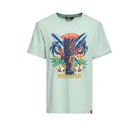 King Kerosin Herren T-Shirt Tiki Surf Shop mint S