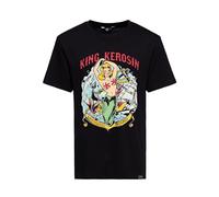 King Kerosin Herren T-Shirt Vintage Tattoo Oidschool Sailor Mermaid Clipper 50S Rockabilly Homeward Bound
