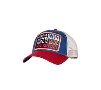 King Kerosin Herren Trucker Cap Im 70s Biker Design - Kappe Mit Stickerei, Gebogenem Schirm - Retro Usa Chopper Look, Ideal Für Garage Workwear It's Fucking Time to Ride