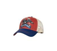 King Kerosin Herren Trucker Cap im Biker Look – Adlerstickerei, atmungsaktiv, verstellbar