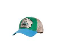 King Kerosin Herren Trucker Cap Im Usa Racing Look - Kappe Mit Comic Stickerei & Dragster Design, Gebogenem Schirm - Retro Motorsport Style, Atmungsaktiv Born to Be Fast