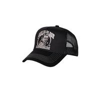 King Kerosin Herren Trucker Cap Kappe Man In Black Legende Künstler Country Music 50s Vintage Retro Mesh Snapback Johnny Man In Black