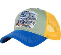 King Kerosin Herren Trucker Cap Mesh Cap Kappe Kahuna Tiki Hawaii Tropical 50s Artwork Rockabilly Vintage Retro Killer Kahuna