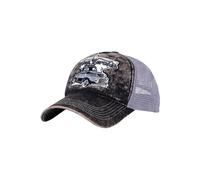 KING KEROSIN Trucker Cap im Used-Look Pickup, schwarz, One Size acid washed