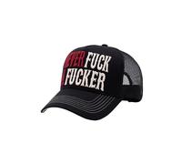King Kerosin Herren Trucker Cap Mit 3D-frontstickerei Never Fuck A Fucker