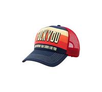 King Kerosin Herren Trucker Cap Mit Mehrfarbiger Statement Front Fuck You