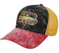 King Kerosin Speedfreak Vintage Trucker Cap schwarz rot