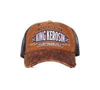 King Kerosin Herren Trucker Cap Vintage Style Casualmode Stickereien