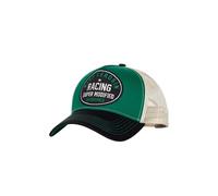 King Kerosin Herren Vintage Trucker Cap Mit Motorsport Vibe - Mit Quarter Mile Print, Mesh-rückseite & Gebogenem Schild - Statement Design Im Us Dragster Retro Stil Super Modfied