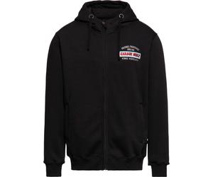King Kerosin Hoodie With Zip "Garage Built" KKI34006 Black-S