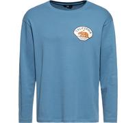 King Kerosin Longsleeve With Patch "California Motor" KKI32001 Smoke Blue-3XL