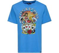 King Kerosin Man's Ruin T-Shirt, blau, Größe 4XL für Männer