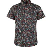 King Kerosin Printed Rebellion Kurzarmhemd, Größe 2XL für Männer