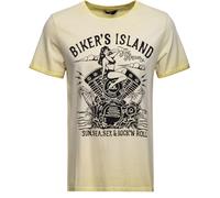 King Kerosin Oil Wash T-Shirt KKU21026 Gelb-S