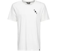 King Kerosin Playcard King T-Shirt, weiss, Größe 5XL für Männer