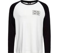 King Kerosin Raglan Longsleeve With Print "Beer" KKI32007 Antique White-5XL