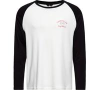 King Kerosin Raglan Longsleeve With Print "Goodsfellas" KKI32006 Antique White-S