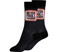 King Kerosin Socken "Never Fuck A Fucker" KKI3S003 Steel Grey-W43-L46