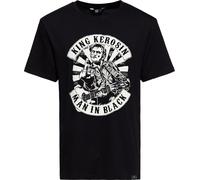 King Kerosin T-Shirt Classic "Man In Black" KKU41066 Black-4XL