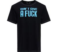 King Kerosin T-Shirt Contrast Seam "Dont Give A Fuck" KKI41066 Black-XXL