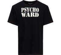 King Kerosin T-Shirt Contrast Seam "Psycho Ward" KKI41067 Black-XL