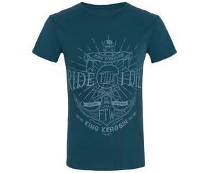 King Kerosin T-Shirt Ride Till I Die Watercolour Blue-M