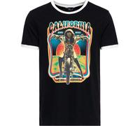 King Kerosin T-Shirt Vintage Ringer "California" KKI41069 Black-L
