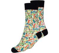 King Kerosin Tiki Cocktail Socken, schwarz-grün, Größe 43 46 für Männer