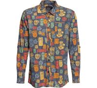 King Kerosin Tiki's Allover Printed Hemd Mehrfarbig-XXL